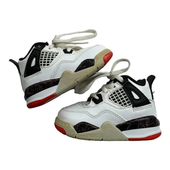 Nike Air Jordan 4 Retro Flight Nostalgia Toddler Shoes  - Picture 3 of 10